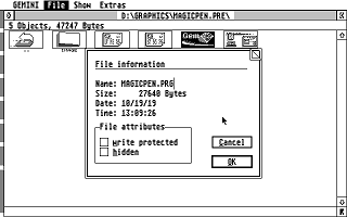 Gemini atari screenshot